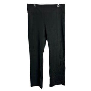 Athleta Delancey Straight Leg Pull On Pants Black Women's Size XL Career Travel